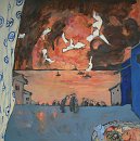 Voir Baie de Monterey coucher 120x120 - huile sur toile